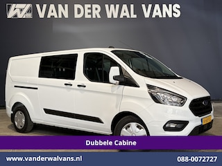 Ford Transit Custom 2.0 TDCI 130pk L2H1 Dubbele Cabine Euro6 Airco | 6-Zits | Camera | Navigatie | LED | Apple Carplay Cruisecontrol, Stoelverwarming, Verwarmde voorruit, Parkeersensoren