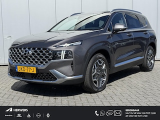 Hyundai Santa Fe 1.6 T-GDI PHEV Plug-in Premium Automaat / AWD / Fabrieksgarantie tot 1/7/2027 / Dealer onderhouden  / EAER 58km / Apple Carplay Android Auto / Adaptief CC / Achteruitrijcamera / Stuur- Stoel en Achterbankverwarming / Elektrische achterklep / Trekgewicht 1350 / Climate control / kg /