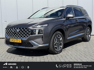 Hyundai Santa Fe 1.6 T-GDI PHEV Plug-in Premium Automaat / AWD / Fabrieksgarantie tot 1/7/2027 / Dealer onderhouden  / EAER 58km / Apple Carplay Android Auto / Adaptief CC / Achteruitrijcamera / Stuur- Stoel en Achterbankverwarming / Elektrische achterklep / Trekgewicht 1350 / Climate control / kg /