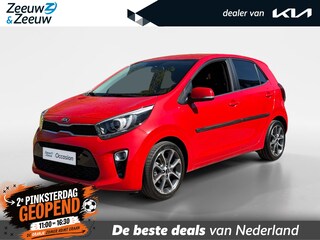 Kia Picanto 1.0 CVVT Design Edition Lederen bekleding | Cruise control | Climate control | Getint glas | 16 incht lichtmetalen velgen | resterende fabrieksgarantie!