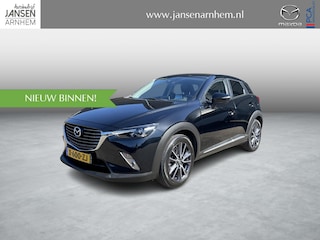 Mazda CX-3 2.0 SkyActiv-G 120 TS+ , Automaat, Trekhaak, Half Leder, Camera, Cruise, Clima, Navi, Stoelverwarming, HUD, PDC, LKA