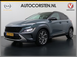 Hyundai Kona 1.6GDI HEV Hybride Premium Adap.Cruise Leder+Verwarming+Ventilatie Head-Up Display Camera Apple Carplay Android Auto Navi Ecc Pdc Keyless Blind-Spot Lane Assist Achterbank+Stuur verwarming Krell®-Audio Isofix DAB Lmv 18" Dealeronderhouden 1e Eigenaar Origineel Nederlandse Auto