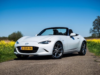 Mazda MX-5 MX5 1.5 SkyActiv-G 131PK TS+ Navigatie Cruise Airco Led 2016 Pearl White
