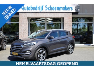 Hyundai Tucson 1.6 T-GDi Premium 4WD TREKHAAK 4XSTOEL/STUURVERW. STOELVERKOEL. LEER CAMERA ELEC.STOELEN/KLEP CRUISE CLIMA NAVI 2XPDC 19''LMV NAP 1600KG-TREKGEWICHT ENZ.