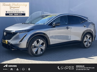 Nissan Ariya Advance 66 kWh Dealer Onderhouden / 22KW Lader (3-fase) / All Season Banden / 360* Camera / Navigatie / Apple Carplay&Android Auto / Cruise Control Adaptief / Stoel-,Stuur Verwarming / Elektrische Achterklep /