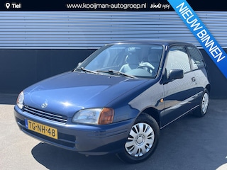 Toyota Starlet 1.3-16V uniek! eerste eigenaar! nieuw door ons geleverd! nergens te koop, alleen bij Kooijman Tiel!