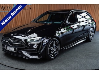 Mercedes-Benz C-klasse Estate 180 AMG Line Panodak Leer 360° Memory Distronic+ Matrix Laser Navi LED Nightpack Elektr. trekhaak PTS Ambient Plus Elekt. achterklep LM velgen BTW auto!