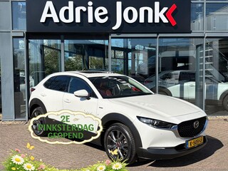 Mazda CX-30 2.0 e-SkyActiv-X M Hybrid100th Anniversary Ed. | TREKHAAK | APPLE-CARPLAY | LEDER | 18 INCH | 360 CAMERA | DODEHOEK DETECTIE | SCHUIF/KANTELDAK | ADAPTIEF CRUISE CONTROL |