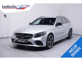 Mercedes-Benz C-klasse Estate 300 e Business Solution AMG navigatie full-map 360-camera schakelflippers a/h stuur sportstoelen verwarmbaar dynamic-select PDC v+a ACC Ecc electrische-achterklep led-verlichting touch-pad