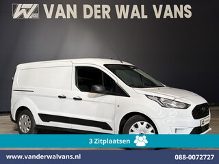 Ford Transit Connect 1.5 EcoBlue 120pk L2H1 Euro6 Airco | 3-Zits | Camera | Navigatie | Apple Carplay Stoelverwarming, Verwarmde voorruit, Parkeersensoren, Bijrijdersbank