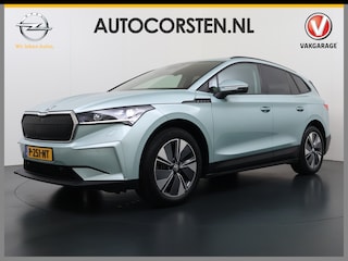 Skoda Enyaq iV 60 Panoramadak Warmtepomp Trekhaak SOH 93% Elek.Stoel+Memory Navi 3-Zone Ecc 360°Camera Adap.Cruise Apple Carplay Android Auto Stoel+Stuurverwarming Lmv P Assist Keyless advanced Led Matrix Klimaat Plus Origineel Nederlandse Auto 1.000KG Trekgewicht