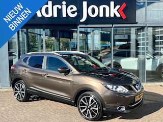 Nissan Qashqai 1.2 Tekna | AUTOMAAT | TREKHAAK | PANORAMA DAK | LEDER | 19" LM VELGEN | NAVIGATIE | 360gr CAMERA | NED. AUTO | LAGE KM STAND 67.231km |