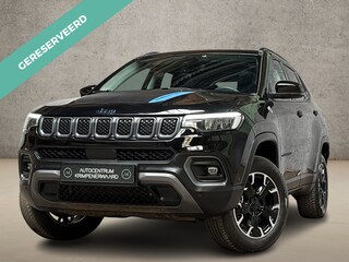 Jeep Compass 4xe 240 Plug-in Hybrid Electric Trailhawk 240Pk Automaat (PANORAMADAK, VIRTUAL COCKPIT, APPLE CARPLAY, GROOT NAVI, CAMERA, LEDER, SPORTSTOELEN, KEYLESS, ADAPTIVE CRUISE, GETINT GLAS, NIEUWSTAAT)