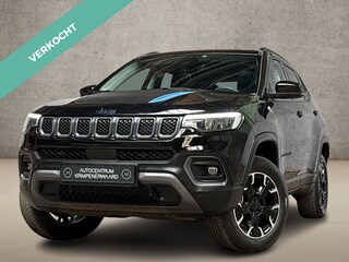 Jeep Compass 4xe 240 Plug-in Hybrid Electric Trailhawk 240Pk Automaat (PANORAMADAK, VIRTUAL COCKPIT, APPLE CARPLAY, GROOT NAVI, CAMERA, LEDER, SPORTSTOELEN, KEYLESS, ADAPTIVE CRUISE, GETINT GLAS, NIEUWSTAAT)
