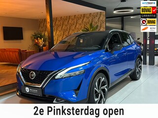 Nissan Qashqai 1.3 MHEV Tekna Plus Garantie Pano Leder Memory Head-Up Bose ACC 360 Camera StuurVW StoelVW Elek Achterklep Rijklaar