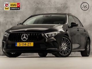 Mercedes-Benz A-klasse 200 AMG Sport 163Pk Automaat (SCHUIFDAK, SFEERVERLICHTING, GROOT NAVI, WIDESCREEN, CAMERA, GETINT GLAS, SPORTSTOELEN, STOELVERWARMING, LEDER, NIEUWSTAAT)