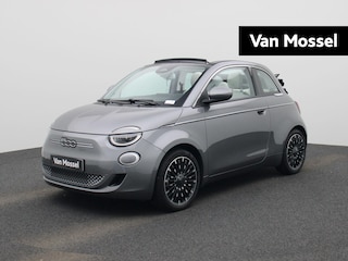 Fiat 500 500e 42 kWh La Prima Cabriolet | Climate Control | Full Map Navigatie | Apple Carplay / Android Auto | Camera | Parkeersensoren | Bekleding Leder |