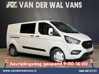 Ford Transit Custom 2.0 TDCI 130pk L2H1 Dubbele Cabine Euro6 Airco | 6-Zits | Camera | Apple Carplay Android Auto, Cruisecontrol, Stoelverwarming, Parkeersensoren, Achterklep