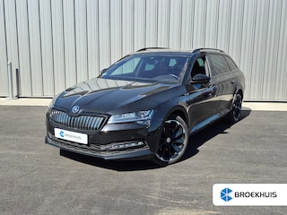 Skoda Superb Combi 1.4 TSI iV Sportline Business 218PK DSG/AUTO | Glazen panorama-dak | Trekhaak uitklapbaar | Achteruitrijcamera | Apple carplay Android auto | Cruise control adaptief | Navigatie | Stoel/stuurverwarming | DAB | 19"LMV