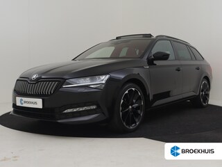 Skoda Superb Combi 1.4 TSI iV Sportline Business 218PK DSG/AUTO | Glazen panorama-dak | Trekhaak uitklapbaar | Achteruitrijcamera | Apple carplay Android auto | Cruise control adaptief | Navigatie | Stoel/stuurverwarming | DAB | 19"LMV
