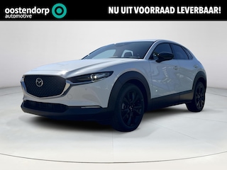 Mazda CX-30 2.5 e-SkyActiv-G M Hybrid Homura | Dodehoeksensoren | Draadloze Applecarplay en Android Auto | Adaptieve Cruise Control | Automaat |  18inch zwarte velgen | Achteruitrijcamera | Elektrische achterklep |