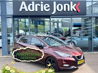 Nissan Micra 1.0 IG-T N-Style | LEDER INTERIEUR | A. CAMERA | KEYLESS START | FULL MAP NAVIGATIE | STOEL VERWARMING | 17"LM VELGEN | NED. AUTO | LAGE KM STAND 54.413km |