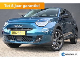 Fiat 600 1.2 Hybrid La Prima 110pk 8 Jaar Garantie! | Vol-Leder | Massage | Elektr. Achterklep | Stoelverwarming | Adaptive Cruise | !!