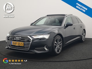 Audi A6 Avant 50 TFSI e quattro S Line PHEV 300pk | Trekhaak Af Fabriek | Panodak | 360 Camera | Head Up | Matrix LED | Adaptive Cruise | S-Line | Alcantara Sportstoelen Memory & Verwarmd | Keyless | Blis | Navigatie | Virtual | DAB | 19"L.M | Plug In Hybrid |
