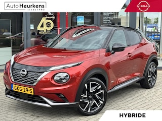 Nissan Juke Hybrid 143 N-Design | AUTOMAAT | TWO-TONE | NAVIGATIE | CAMERA | TREKHAAK |