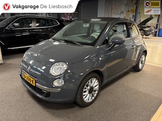 Fiat 500 1.2 Lounge/airco/bluetooth/boeken/cabrio/zeer netjes