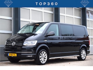 Volkswagen Transporter Multivan 2.0 TDI L2H1 DubbelCabine Highline Nwe motor! Leer | Automaat | Trekhaak | Sidebars