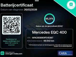 Mercedes-Benz EQC 400 4MATIC Business Solution 80 kWh 95% SOH