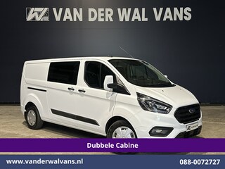 Ford Transit Custom 2.0 TDCI 130pk Automaat L2H1 Dubbele Cabine Euro6 Airco | 6-Zits | Camera | Navigatie | Xenon Apple Carplay, Android Auto, Adaptieve Cruisecontrol, Trekhaak, Parkeersensoren, Stoelverwarming, Verwarmde voorruit