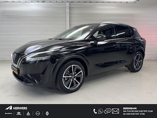 Nissan Qashqai 1.3 MHEV Xtronic Tekna / Nederlandse Auto / Trekhaak 1800 KG / All Seasonbanden / Panoramadak / Navigatie / 360 Graden Camera / Elektrische Kofferbak / Half Lederenbekleding / Adaptive Cruise Control / Climate Control /