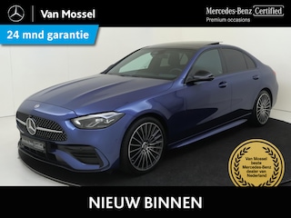 Mercedes-Benz C-klasse 180 Business Solution AMG / Memory-Stoelen / Panaroma-dak / 360Graden-Camera / Night-Pakket / Multispaaks /
