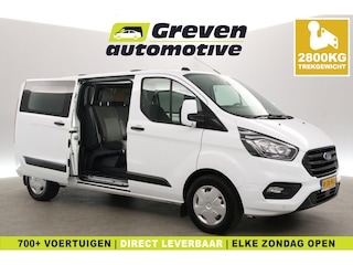 Ford Transit Custom 2.0 TDCI L2H1 | Dubbele Cabine | 2800kg Trekgew. | Airco | Cruise | Trekhaak | Parkeersens.
