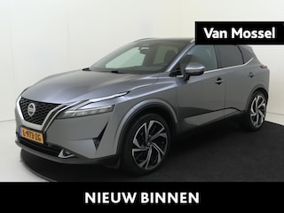 Nissan Qashqai 1.3 MHEV Xtronic Tekna Plus | Trekhaak | Apple Carplay/Android | cruise control adaptief | lichtmetalen velgen 20" | luxe lederen bekleding | matrix LED koplampen | navigatiesysteem full map | panoramadak |