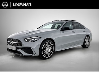 Mercedes-Benz C-klasse 300 e Business Solution AMG | Nightpakket | GUARD 360° Plus | Burmester® 3D surround sound | Trekhaak | Middenconsole metaalstructuur | Panoramaschuifdak | 360° camera | Diamond grill |