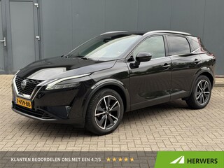 Nissan Qashqai 1.3 MHEV Tekna / Trekhaak / Panoramadak / HUD / Elektr Bestuurders Stoel / Elektr. Achterklep / Stoelverwarming / Apple Carplay Android Auto
