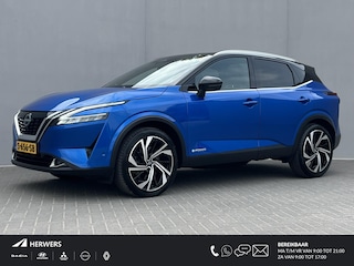 Nissan Qashqai 1.5 e-Power Tekna Plus / Panorama Dak / Cruise Control / Bose Audio Systeem / Massage Functie Voorstelen / Stuur,-Stoel Verwarming / Memory Bestuurders Stoel / Apple Carplay&Android Auto / 360 Camera / Elektrische Achterklep /