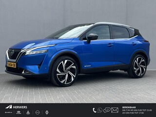 Nissan Qashqai 1.5 e-Power Tekna Plus / Panorama Dak / Cruise Control / Bose Audio Systeem / Massage Functie Voorstelen / Stuur,-Stoel Verwarming / Memory Bestuurders Stoel / Apple Carplay&Android Auto / 360 Camera / Elektrische Achterklep /