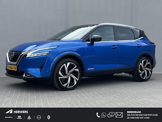 Nissan Qashqai 1.5 e-Power Tekna Plus / Panorama Dak / Cruise Control / Bose Audio Systeem / Massage Functie Voorstelen / Stuur,-Stoel Verwarming / Memory Bestuurders Stoel / Apple Carplay&Android Auto / 360 Camera / Elektrische Achterklep /