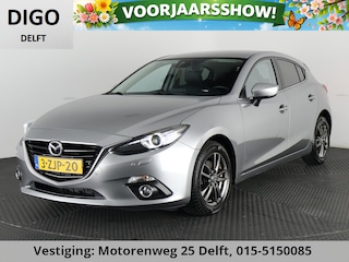 Mazda 3 2.0 GT-M DEALERAUTO LEDER.NAVI FULL OPT. APPLE CARPLAY.PDC V+A. ZOMER EN WINTERSET .HEAD UP.