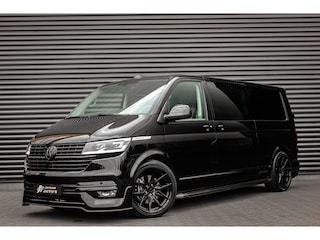 Volkswagen Transporter 2.0 TDI L2H1 CARAVELLE 204PK DC DUBBEL CABINE / ELEK.SCHUIF / FULL OPTIONS / LEDER / FULL BLACK / APPLE CAR