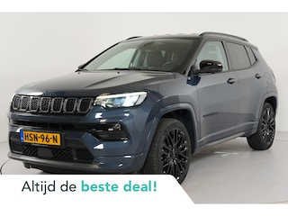 Jeep Compass 4xe 240pk PHEV S | Trekhaak | Leer  | Stl. verw. | 19" | Camera 360° | Memory | Adaptive | Dodehoek | Inparkeer |