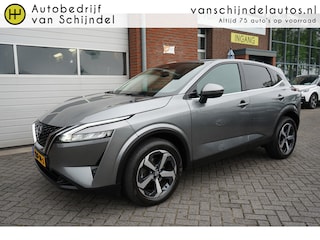 Nissan Qashqai 1.3 MHEV XTRONIC N-CONNECTA KEURIGE NETTE STAAT 360 CAMERA FULL LED STOEL+STUUR+VOORRUITVERWARMING ADAPTIEVE CRUISE ANDROID/APPLECARPLAY NAVI 18INCH KEYLESS CLIMA PDC V+A ENZ...