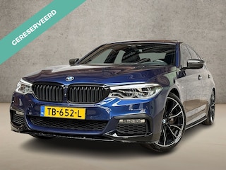 BMW 520i M Sport High Executive 184Pk Automaat (PANORAMADAK, M PAKKET, GROOT NAVI, MEMORY SEATS, 360 CAMERA, STOELVERWARMING, GETINT GLAS, SFEERVERLICHTING, NIEUWSTAAT)
