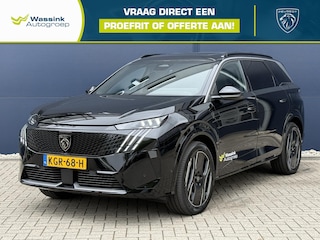 Peugeot 5008 GT Exclusive Dual Motor 73 kWh | AWD | Navigatie | 360 Camera | Schuifdak | Nappa Leder | Stoel/stuur verwarming | Stoel ventilatie/geheugen | Pixel Led | 7-zits | Alarm