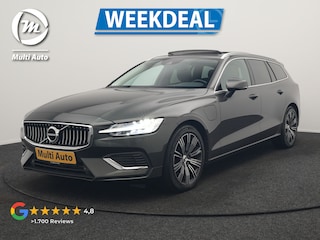 Volvo V60 T6 Recharge AWD Inscription PHEV 340pk | Panodak | Adaptive Cruise | Camera | Stoelen & Stuur Verwarmd | Keyless | Blis | Apple Carplay | Navigatie | DAB | Virtual Cockpit | Plug In Hybrid |