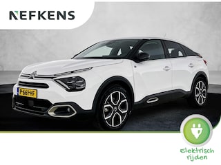 Citroën C4 EV Feel Pack 50 kWh 136pk | Navigatie | Achteruitrijcamera | Climate Control | Cruise Control | Parkeersensoren | Head-up display | Keyless | Led koplampen | Stoelverwarming | Apple Carplay / Android Auto | Bluetooth | DAB+ radio | Armsteun | Elektrisch inklapbare spiegels | Adaptief demping systeem | Comfortstoelen Leder/Stof | 18" lichtmetalen velgen |